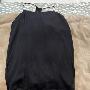 Naked Zebra black silk cami